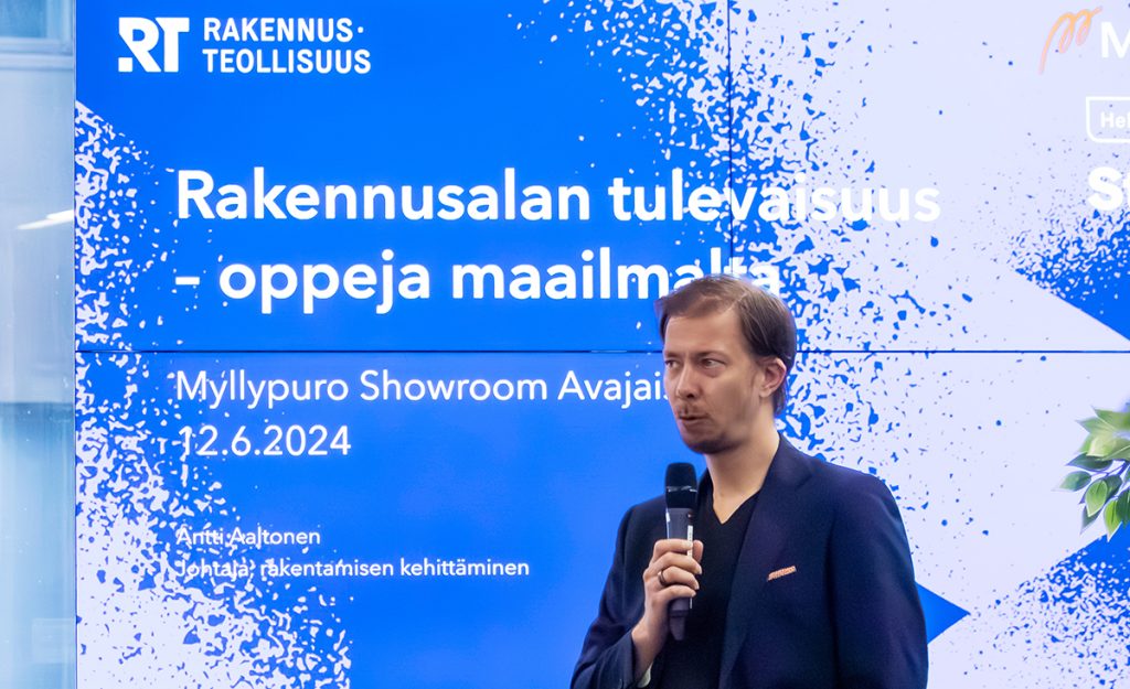 Antti Aaltosen puheenvuoro Myllypuro Showroom Avajaisissa