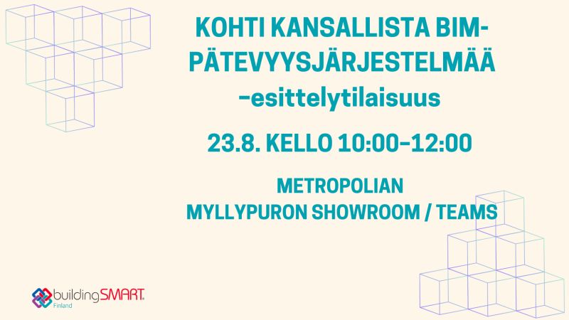 Kohti kansallista BIM-pätevyysjärjestelmää