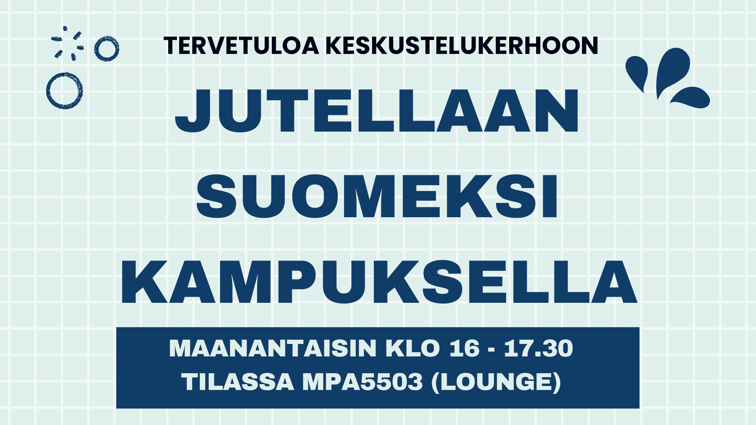 keskustelukerho Jutellaan suomeksi kampuksella