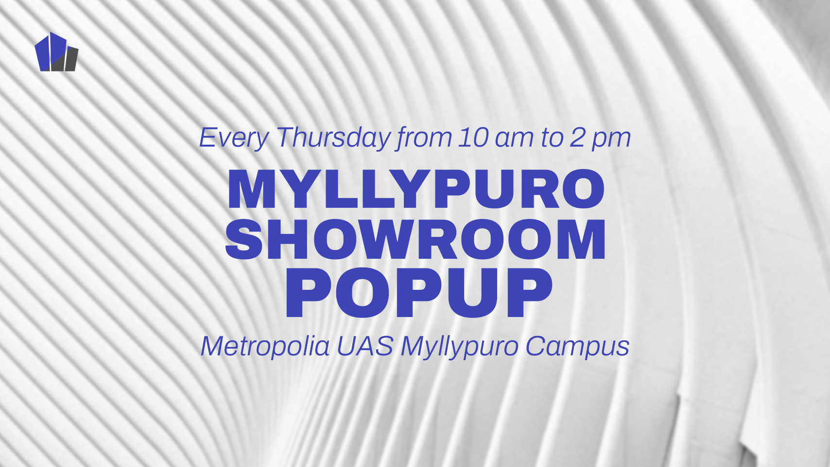 Myllypuro Showroom POPup mainoskuva